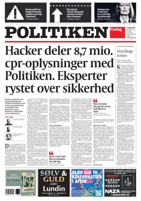 Cover of Politiken
