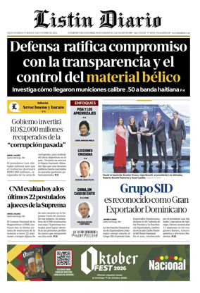 Cover of Listin Diario