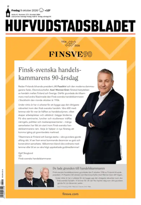 Cover of Hufvudstadsbladet