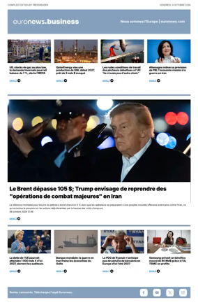 Cover of Euronews Business (French)