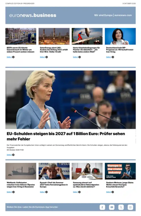 Cover of Euronews Business (German)