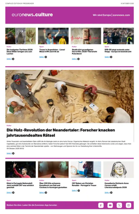 Cover of Euronews Culture and Sport (German)