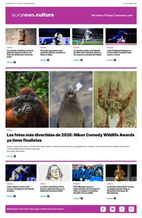Cover of Euronews Culture and Sport (Spanish) Compiled Edition