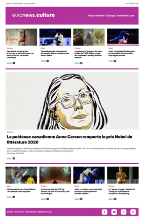 Cover of Euronews Culture (French)