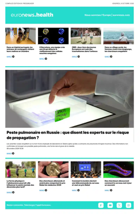 Cover of Euronews Health (French)