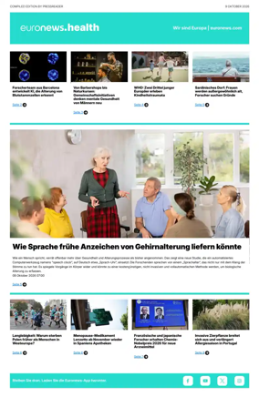 Cover of Euronews Health (German)