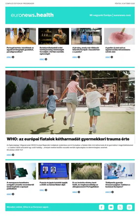 Cover of Euronews Health (Hungarian)