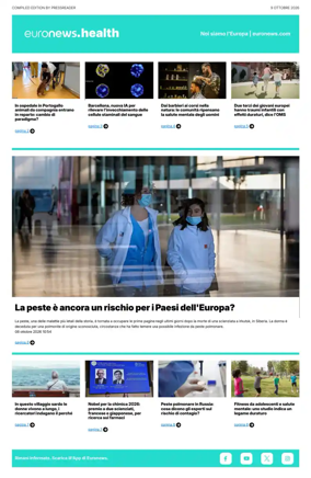 Cover of Euronews Health (Italian)