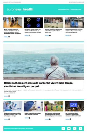 Cover of Euronews Health (Portuguese)