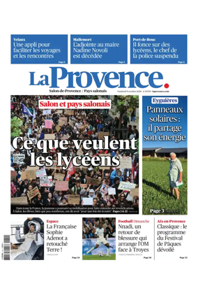Cover of La Provence Salon-de-Provence / Pays salonais