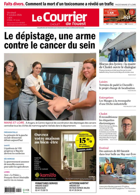 Cover of Le Courrier de l’Ouest (Cholet)