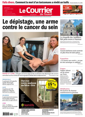 Cover of Le Courrier de l’Ouest (Saumur)
