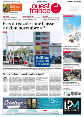 Cover of Ouest France (Loudeac / Rostrenen)