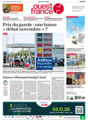 Cover of Ouest France (Manche)