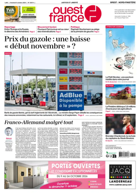 Cover of Ouest France (Nord-Finistere)