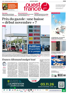 Cover of Ouest France (Orne)