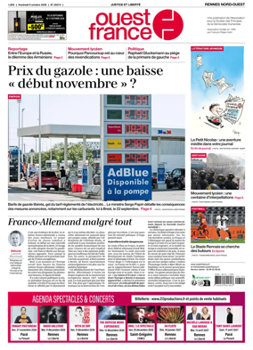 Cover of Ouest-France (Rennes Nord-Ouest)