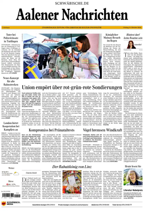 Cover of Aalener Nachrichten
