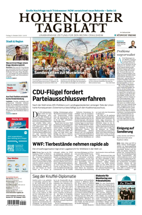 Cover of Hohenloher Tagblatt