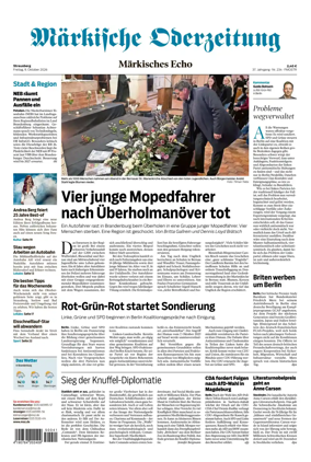 Cover of Markische Oderzeitung Strausberg