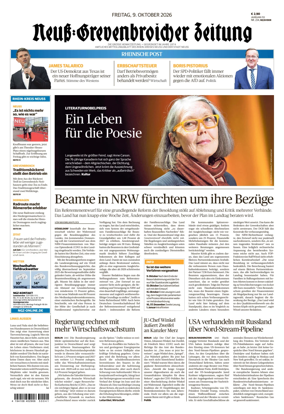 Cover of Neuss-Grevenbroicher Zeitung Neuss