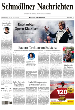 Cover of Ostthuringer Zeitung (Schmolln)