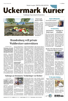 Cover of Prenzlauer Zeitung