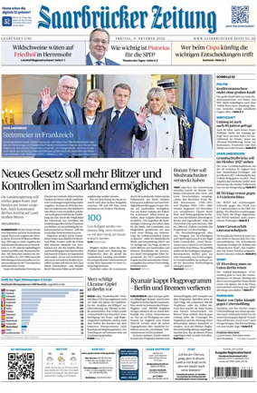 Cover of Saarbruecker Zeitung