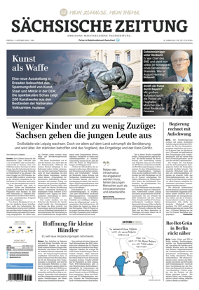 Cover of Sachsische Zeitung (Dresden)