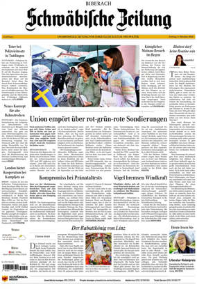 Cover of Schwabische Zeitung (Biberach)