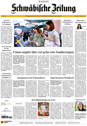 Cover of Schwabische Zeitung (Wangen)