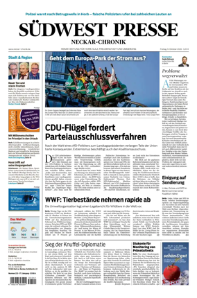 Cover of SUDWEST PRESSE - Neckar-Chronik