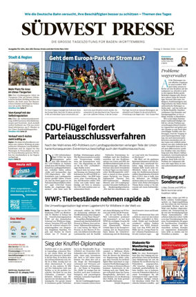 Cover of Sudwest Presse