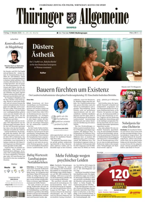 Cover of Thuringer Allgemeine (Eichsfeld)