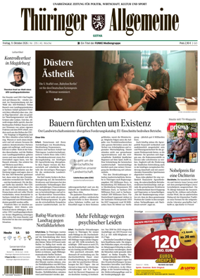 Cover of Thuringer Allgemeine (Gotha)