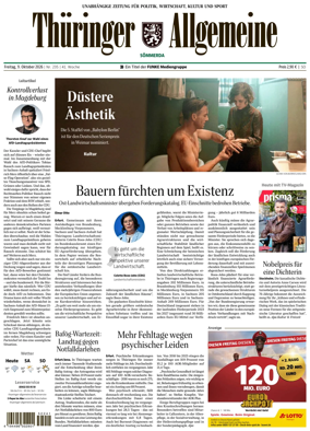 Cover of Thuringer Allgemeine (Sommerda)