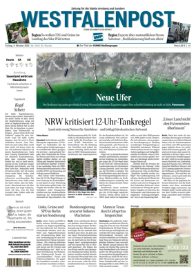 Cover of Westfalenpost (Arnsberg)