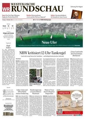Cover of Westfalische Rundschau (Hagen Hohenlimburg)