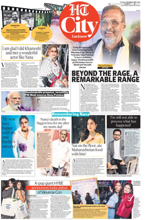 Cover of Hindustan Times (Lucknow) - Live