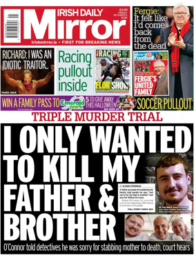 Cover of Irish Daily Mirror