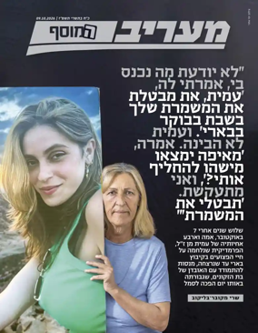 Cover of Maariv Magazine