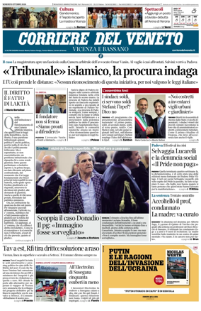 Cover of Corriere del Veneto (Vicenza e Bassano)
