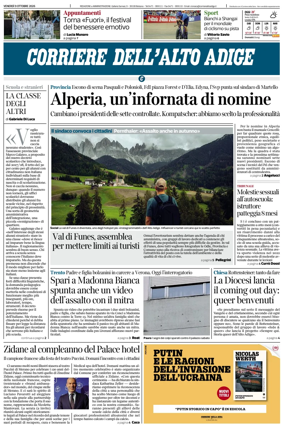 Cover of Corriere dell'Alto Adige