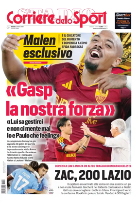 Cover of Corriere dello Sport (Lazio)
