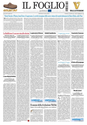 Cover of Il Foglio Quotidiano