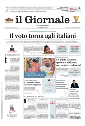 Cover of Il Giornale (Italy)