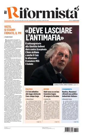 Cover of Il Riformista (Italy)
