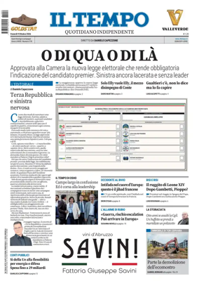 Cover of Il Tempo (Nazionale)