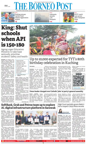 Cover of The Borneo Post (Sarawak)