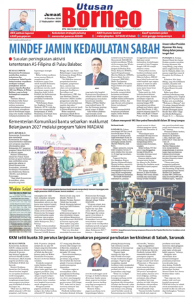 Cover of Utusan Borneo (Sabah)